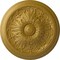 Ekena Millwork Vienna Ceiling Medallion (Fits Canopies up to 3 1/4"), Hand-Painted Pharaohs Gold, 16 7/8"OD x 5/8"P CM17VIPGS - alternate 1